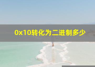 0x10转化为二进制多少