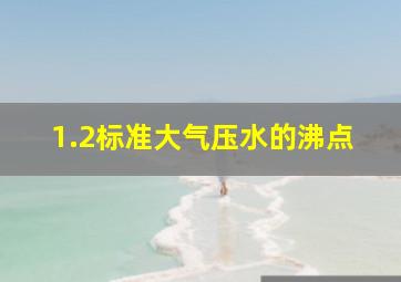 1.2标准大气压水的沸点