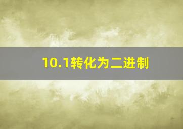 10.1转化为二进制