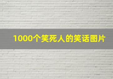 1000个笑死人的笑话图片