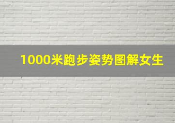 1000米跑步姿势图解女生