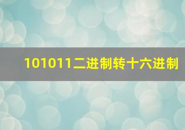 101011二进制转十六进制