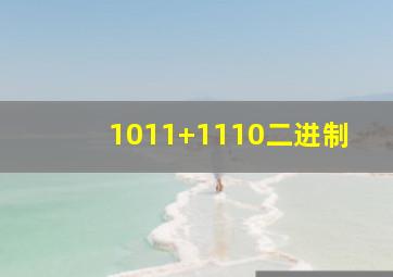 1011+1110二进制