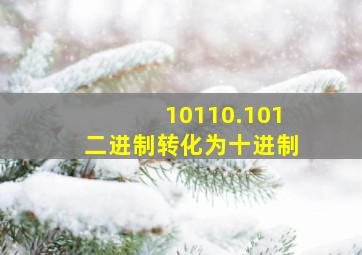 10110.101二进制转化为十进制