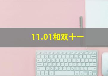 11.01和双十一