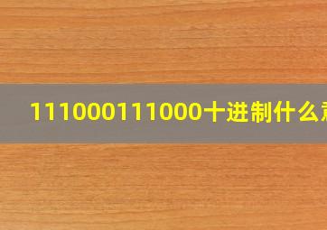 111000111000十进制什么意思