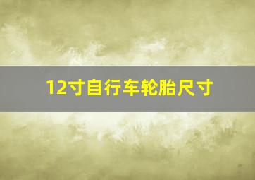 12寸自行车轮胎尺寸