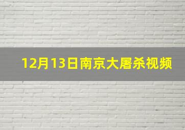 12月13日南京大屠杀视频