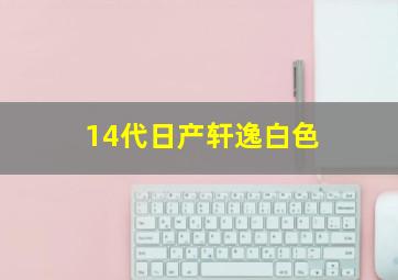 14代日产轩逸白色