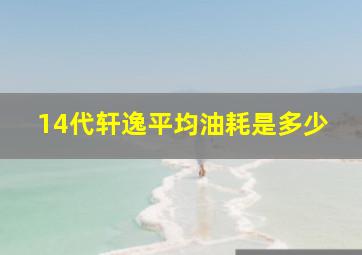 14代轩逸平均油耗是多少