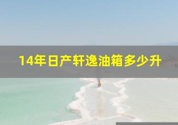 14年日产轩逸油箱多少升