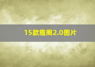 15款雅阁2.0图片