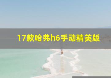 17款哈弗h6手动精英版