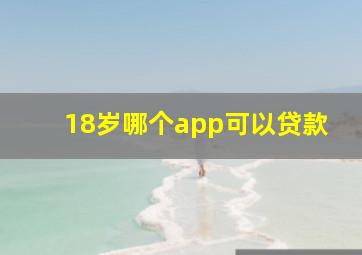 18岁哪个app可以贷款