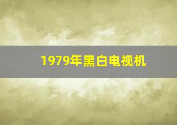 1979年黑白电视机