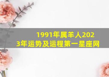 1991年属羊人2023年运势及运程第一星座网