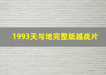 1993天与地完整版越战片