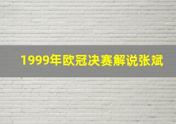 1999年欧冠决赛解说张斌