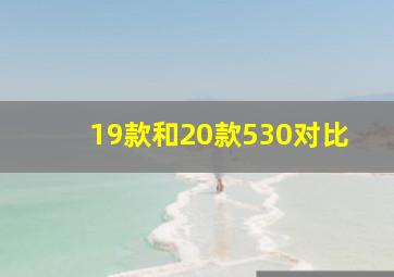 19款和20款530对比