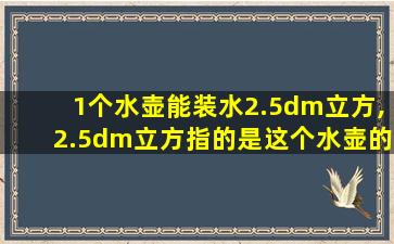 1个水壶能装水2.5dm立方,2.5dm立方指的是这个水壶的