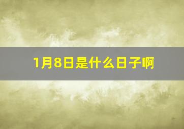 1月8日是什么日子啊