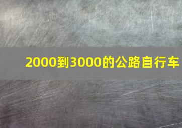 2000到3000的公路自行车