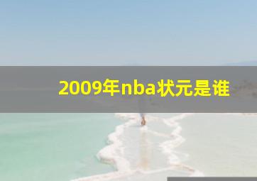 2009年nba状元是谁