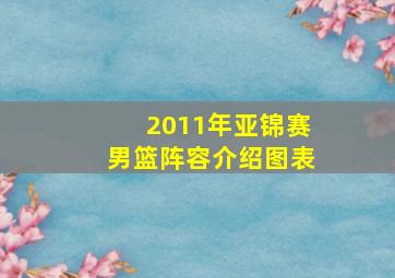 2011年亚锦赛男篮阵容介绍图表