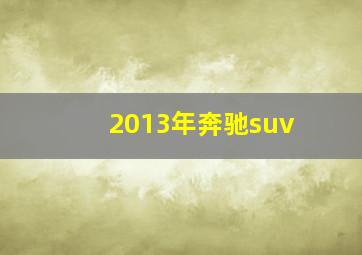 2013年奔驰suv