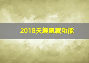 2018天籁隐藏功能