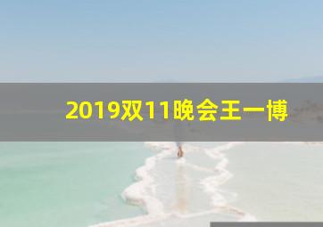 2019双11晚会王一博