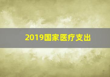 2019国家医疗支出