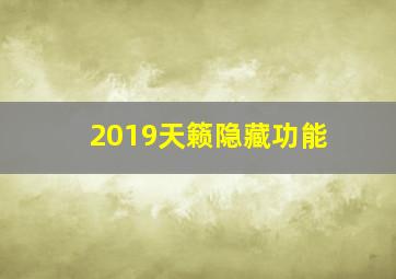 2019天籁隐藏功能