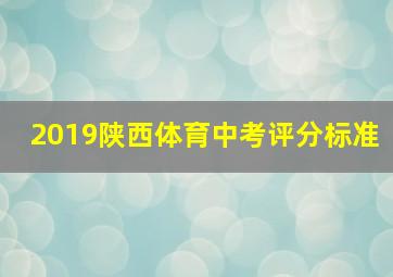 2019陕西体育中考评分标准