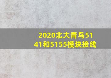 2020北大青鸟5141和5155模块接线