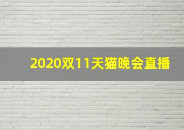 2020双11天猫晚会直播