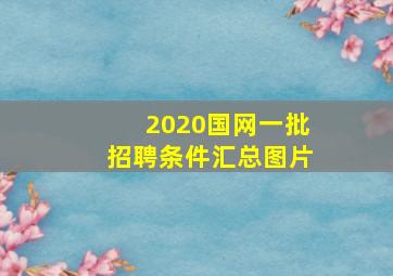 2020国网一批招聘条件汇总图片