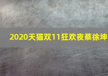 2020天猫双11狂欢夜蔡徐坤