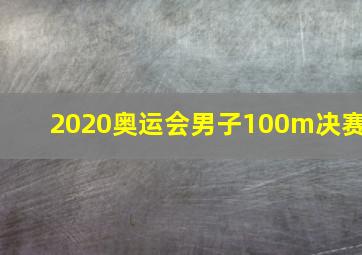 2020奥运会男子100m决赛