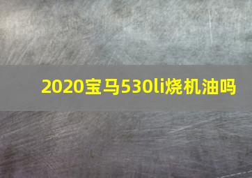 2020宝马530li烧机油吗