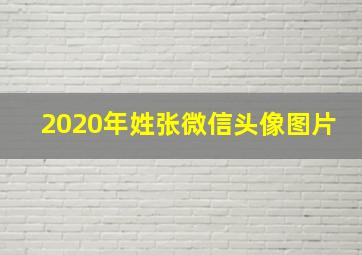 2020年姓张微信头像图片