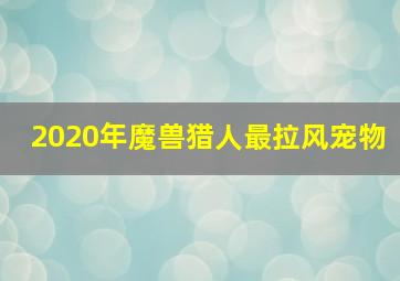 2020年魔兽猎人最拉风宠物