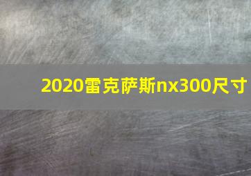 2020雷克萨斯nx300尺寸