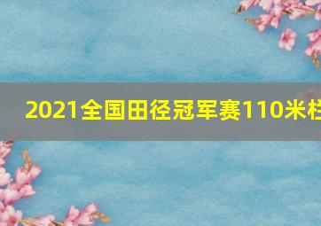 2021全国田径冠军赛110米栏