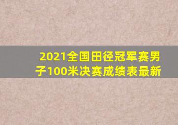 2021全国田径冠军赛男子100米决赛成绩表最新