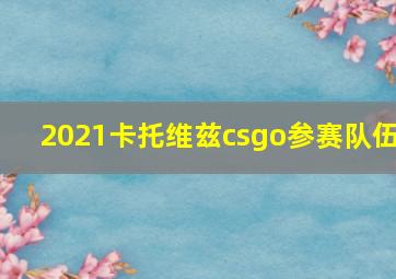 2021卡托维兹csgo参赛队伍