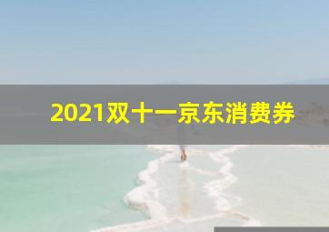 2021双十一京东消费券