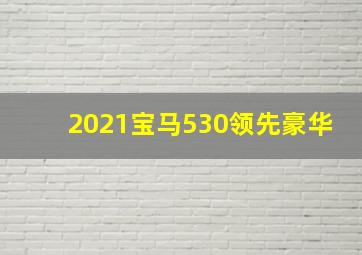 2021宝马530领先豪华