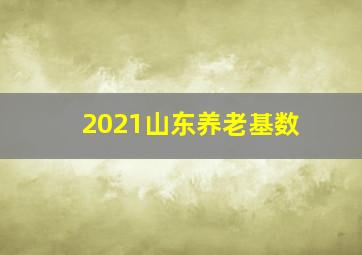 2021山东养老基数