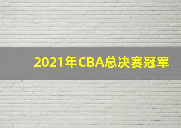 2021年CBA总决赛冠军